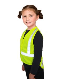 Caution Children's Hi-Vis Safety Vest - Yellow